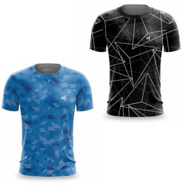 Imagem de Kit 2 Camisa Dry Masculina Academia Fitness Musculação Treino Proteção