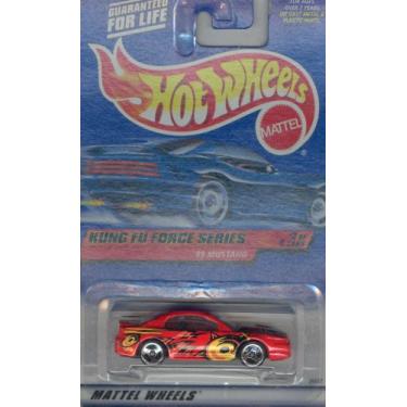 Imagem de Hot Wheels 1:64 Escala Carro Mustang 1999 Série Kung Fu 2/4 Vermelho - Adulto, Crianças, Unissex