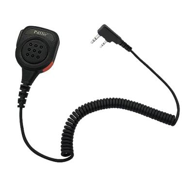 Imagem de Pdflie Microfone de ombro à prova d'água IP65, Walkie-talkie, rádio, alto-falante, conector de áudio de 3,5 mm, reforçado para Baofeng Kenwood Retevis Arcshell bf-f8hp uv 5r uv5r uv-5r tk 240 rt21