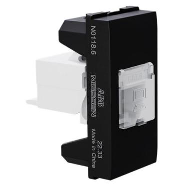 Imagem de Módulo Origen Jack Rj45 Cat6 Preto Abb