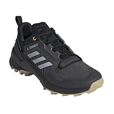 Imagem de adidas Tênis de caminhada feminino Terrex Swift R3, Núcleo preto/halo prata/cinza sólido Dgh, 10.5