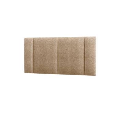 Imagem de Cabeceira Casal Estofada Com Led Boucle Bege