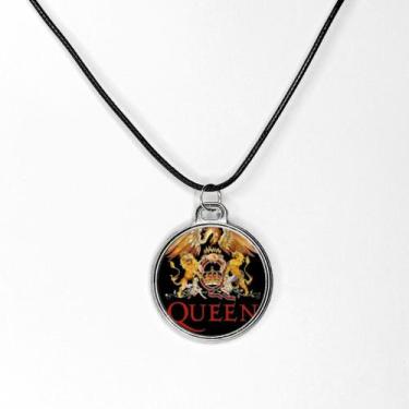 Imagem de Lindo colar pingente arte resinada banda queen rock - RELIKARIU