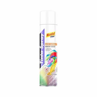 Imagem de Tinta Spray Cor Branco Fosco Conteúdo 400ml - Mundial Prime