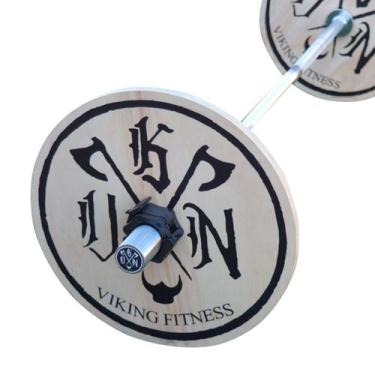 Imagem de Anilha de Madeira Olímpica Educativa Viking - Treinamento Iniciante - 