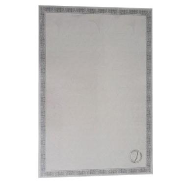 Imagem de Diploma em Papel Moeda Cinza c/ Brasão Hot Stamping Dourado - 120gr - 