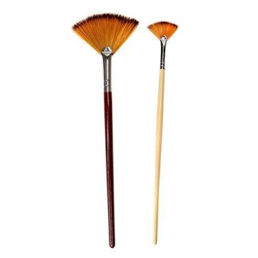 Imagem de Kit Pincéis Cerdas de Seda 06 e 02 Estética - Aplicação de Ácidos, Pee