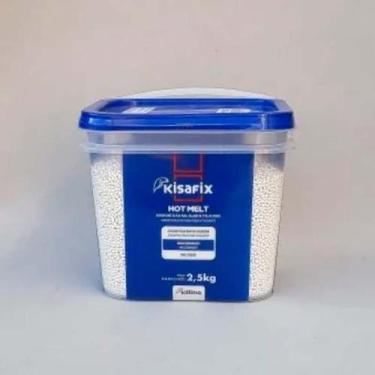 Imagem de Cola Hot Melt Kisafix (Branca) Balde Com 2,5 Kg - KILLING