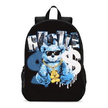 Imagem de Mochila Escolar Infanto Juvenil  Streetwear Urso Novidade 167 - Geek S