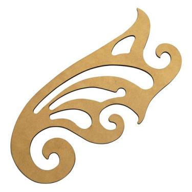 Imagem de Régua Curva Francesa 25x11 Media Moldes Alfaiate Confecção. - LAPIDARE