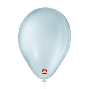 Imagem de Balão de Festa 6,5" Basic - Azul Claro - 50 Unidades - Balões São Roqu