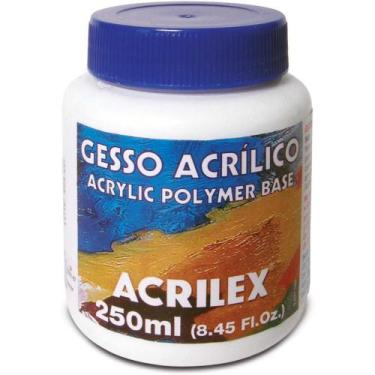 Imagem de Gesso Acrílico 250ML para Artesanato - Caixa com 3 Unidades - Acrilex