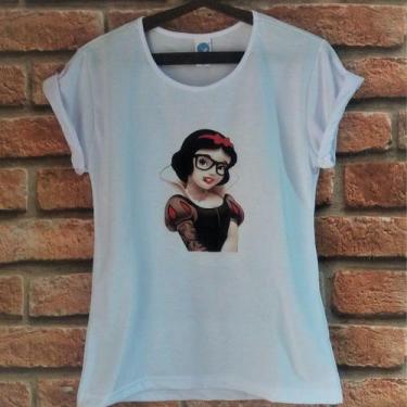 Imagem de Camiseta Princesas Branca de Neve - KOUPES, P BABY LOOK