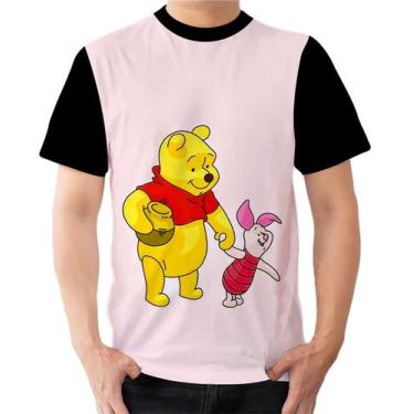Imagem de Camiseta Camisa Ads  Ursinho Pooh e Leitão Amizade 1 - Fabriqueta, XG