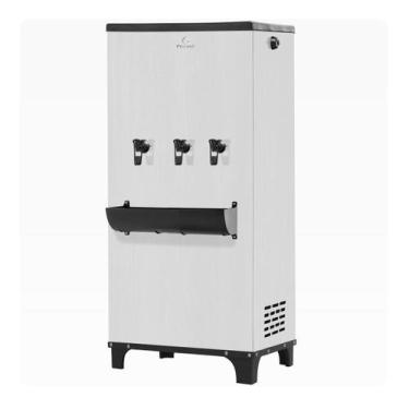 Imagem de Bebedouro Industrial 100 Litros Coluna Aço Inox 3 Torneiras Karina - K