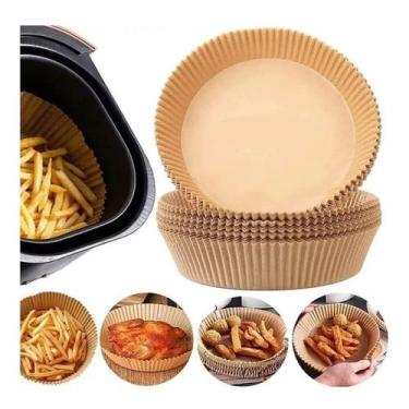 Imagem de Formas Descartáveis Antiaderente Para Fritadeira Air Fryer Em Papel Re