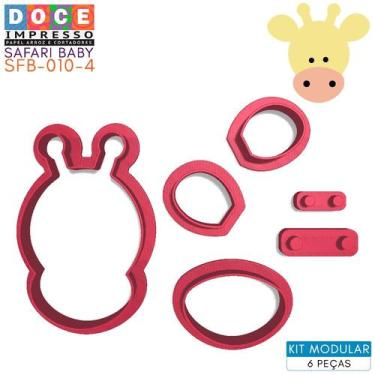 Imagem de Cortador Modular Pasta Infantil Safari Baby Girafa Cute Original - DOC