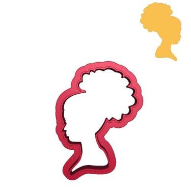 Imagem de Cortador Silhueta Barbie Afro Preta Fashion Chique - DOCE IMPRESSO,  1