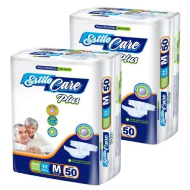 Imagem de Fralda Descartável Uso Adulto Estilo Care - Barato no Atacado, M com 1