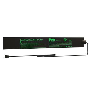 Imagem de iPower Tapete térmico de mudas durável quente 7,6 cm x 50,8 cm almofada de aquecimento hidropônico à prova d'água para início de sementes em estufa e germinação