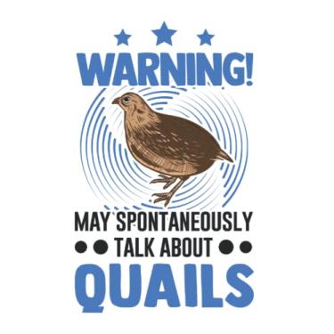 Imagem de Wachtel Notizbuch: May spontaneously talk about Quails Wachtel / 6x9 Zoll / 120 karierte Seiten