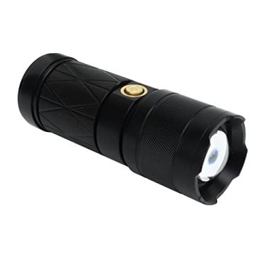 Imagem de Mini Lanterna LED, Lanterna de Bolso Portátil USB Recarregável Com Zoom Telescópico de Alto Brilho Tocha LED para Acampamento de Aventura Ao Ar Livre