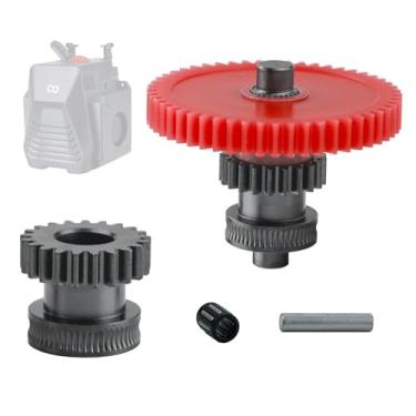 Imagem de Xirbbo Neptune 4 Upgrade Integrated Dual Gear - Kit De Substituição De Engrenagem De Nano-Revestimento: Engrenagem Helicoidal De Aço Temperado, Eixo De Uma Peça, Acessório De Impressora 3D Para Extrus
