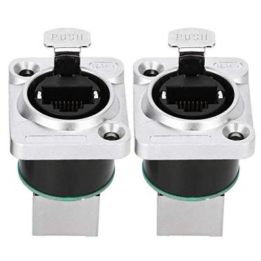 Imagem de Fogo Angular RJ45 do Conector-tomada Material Retardadora da Aviação para a Aviação