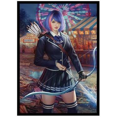 Imagem de Fantasy North - Aurora – Festival Face Off – 100 capas lisas foscas para cartas colecionáveis TCG – Anime – Serve para Pokémon Magic MTG Commander e outros jogos de cartas – Mangas de baralho