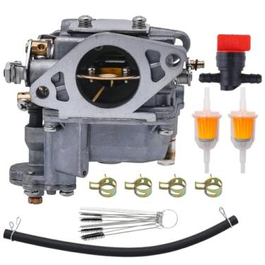 Imagem de JULRICARB 66M-14301-12-00 66M-14301-10 66M-14301-11 Conjunto de carburador de motor de barco serve para Yamaha 4 tempos 15hp F15 motor de popa carburador com filtros