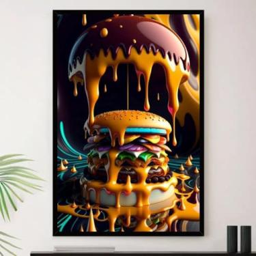 Imagem de Genérico, Quadro Lanche Queijo Cheddar Catupiry Decorativo A3 35x45cm