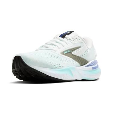 Imagem de Brooks Tênis de corrida feminino Adrenaline GTS 24 Supportive, Branco/Concha Limpet/Amparo, 39