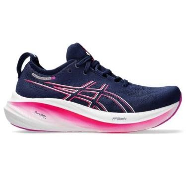 Imagem de Tênis Asics Gel-nimbus 26 Feminino - Marinho/rosa - 34