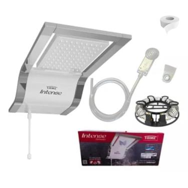 Imagem de Ducha Chuveiro Eletrônico Luxo Chrome Intense Potente Fame Original + Veda Rosca (White cromado, 7800 W / 220v)