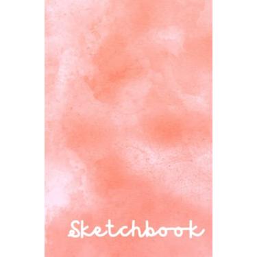 Imagem de Sketchbook: Blank Page White Paper Mini Sketchbook - Abstract Pastel Pink Watercolor Paint Hardcover - Perfect for Drawing, Sketching, Painting, ... Kids and Adults - Small Pages (Sketchbooks)
