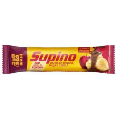 Imagem de Barra de Fruta Banana Brasil Supino Sabor Banana Maçã e Canela com Cob