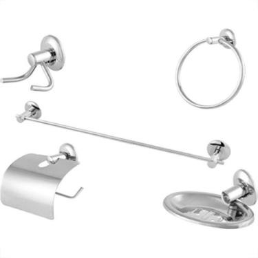 Imagem de Acessorio Wc Imperatriz Aluminio Kit Com 5 Pecas 10535