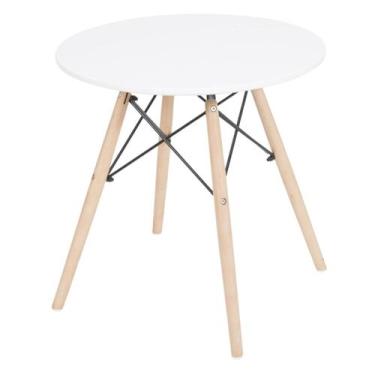 Imagem de Mesa Eames Eiffel Infantil Base Madeira com Diâmetro 60cm - Tatu Bola 