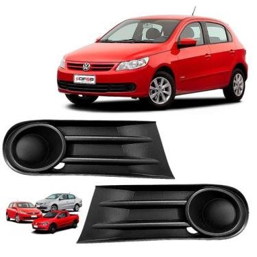 Imagem de Grade Lateral Parachoque Gol Saveiro Voyage G5 S/ Furo Preto - Geral