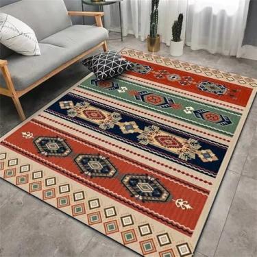 Imagem de HJZSZX Retro Sala de estar Tapete Quarto Casa Cabeceira Tapete Macio Grande Área Lazer Área Tapetes de Pelúcia, QH1827, TD, 300x400CM