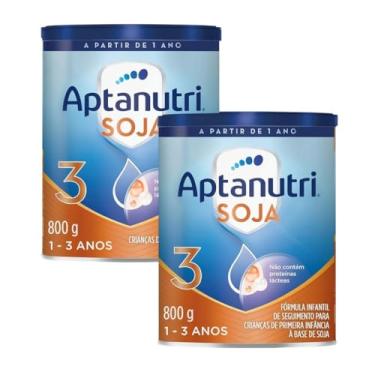 Imagem de Fórmula Infantil Aptanutri Soja 3 800g - Kit 2 latas