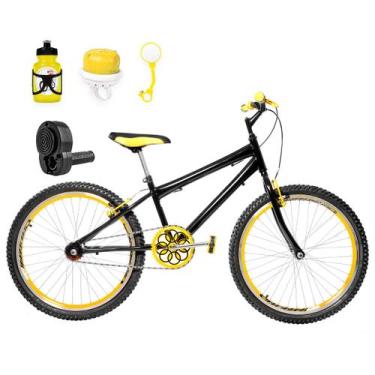 Imagem de Bicicleta Masculina Aro 24 Aero + Kit Passeio e Acelerador - FlexBikes