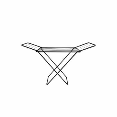 Imagem de Varal De Chão Alumínio Com Abas Slim Preto - Mor