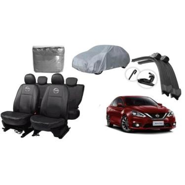 Imagem de Kit de Capa Sentra 15-20 + Capa de Cobrir Parabrisa e Acessórios - aer