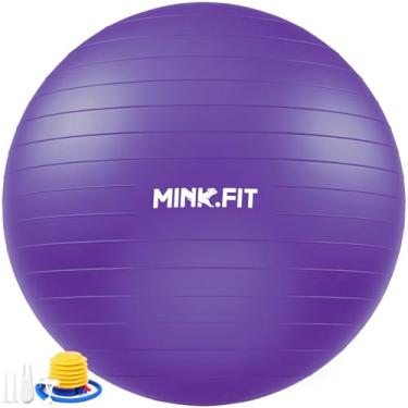 Imagem de MINK.FIT Bola de ioga, bola de exercício de estabilidade antiderrapante para pilates, bola de parto extragrossa para gravidez, fitness, bola de ginástica para exercícios básicos, equilíbrio e