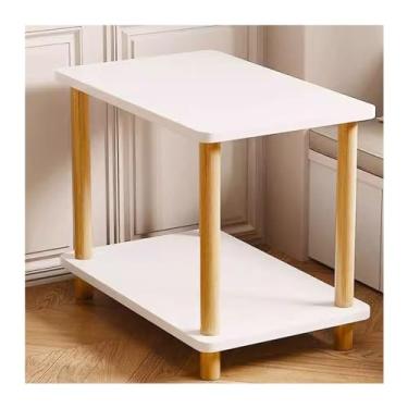 Imagem de LICONG-2020 Cubabinet lateral mesa pequena sofá mesa lateral quarto móvel unidade pequena mesa de cabeceira rack armário de canto (cor: B)