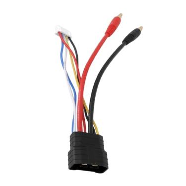 Imagem de Be In Your Mind 1 x adaptador de cabo conector de bateria lipo para carro RC 4S conector de chicote de bateria com plugue de equilíbrio JST-XH compatível com T-raxxas TRX 1/8 RC Car