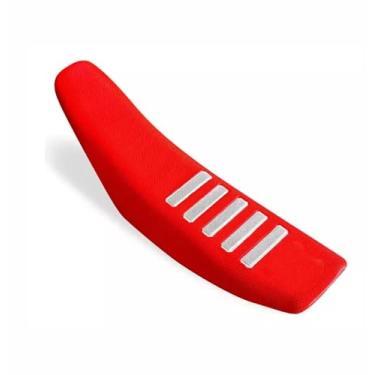 Imagem de Capa De Banco 5 Cores Crf 230 Crf250 Soft Gripper Antiderrapante 100% Impermeável Off Road (VERMELHO C/FAIXA BRANCA)