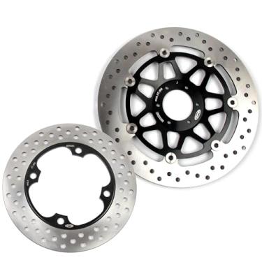 Imagem de Discos de freio dianteiros e traseiros flutuantes para Honda CB250F Hornet 250 1997-2018, acessórios de substituição de motocicleta pretos