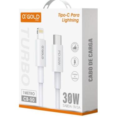 Imagem de Cabo tipoc para lightning turbo 30w - A'GOLD